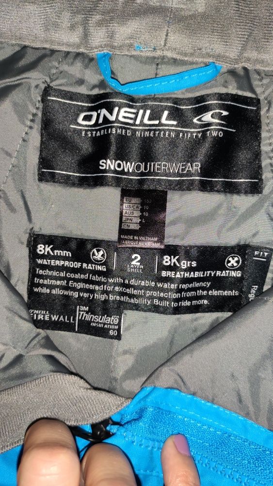Equipacion esqui niño O'neill talla EU 152