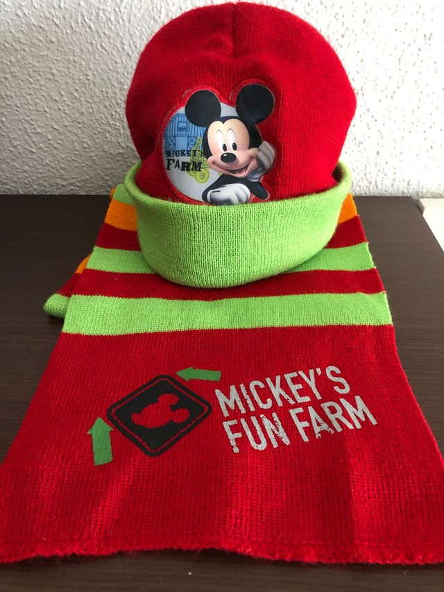 Conjunto gorro y bufanda Mickey