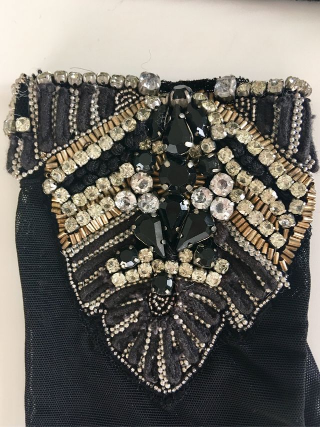 Pack guantes + cinturón pedrería