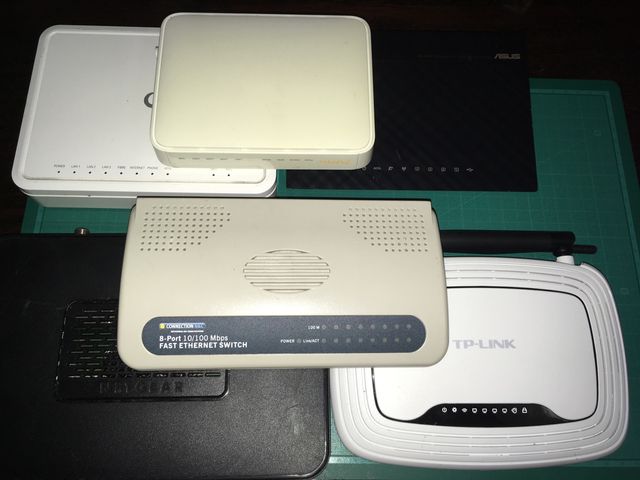 Routers Adsl y fibra y Switch