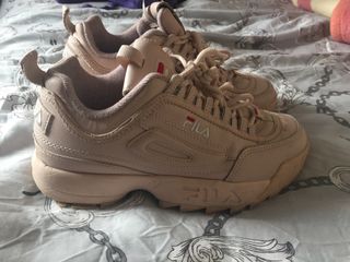 tenis fila rosa palo