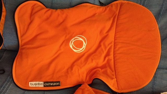 Carrito bebe bugaboo color naranja