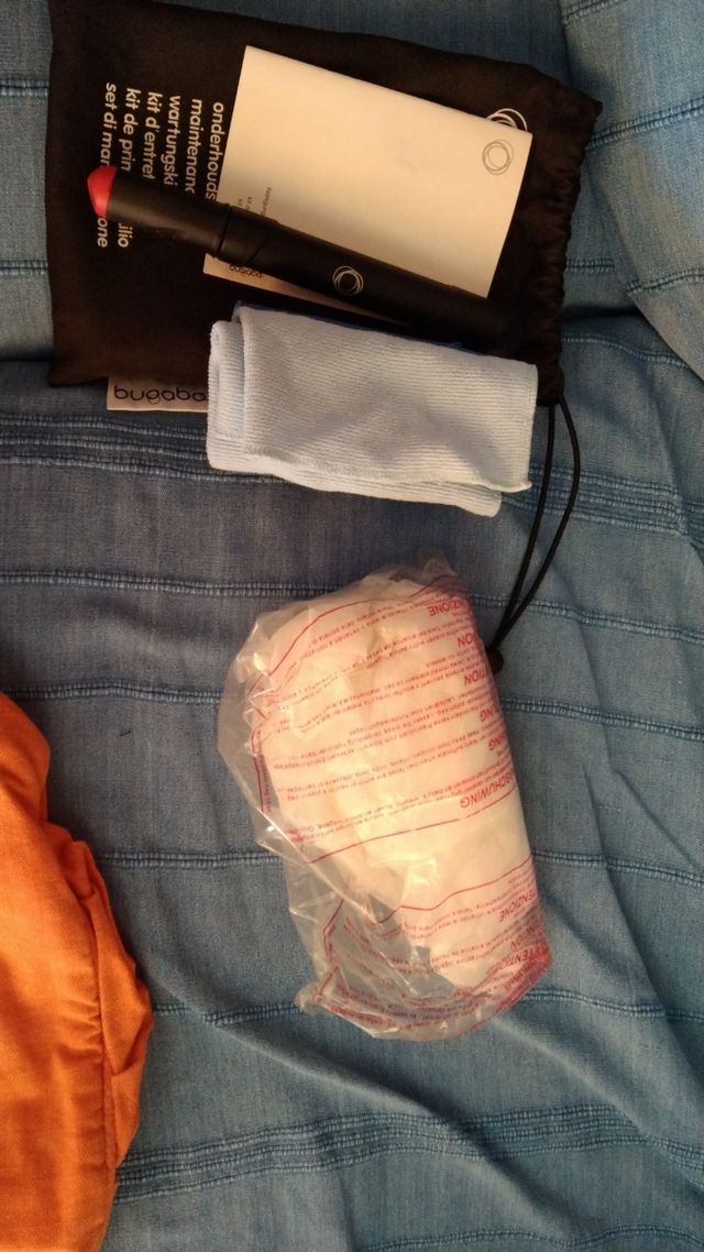 Carrito bebe bugaboo color naranja