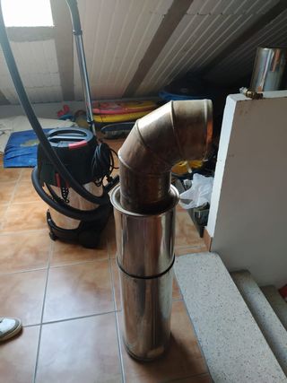 Chimenea acero inoxidable doble pared 1 de segunda mano por 170 € en
