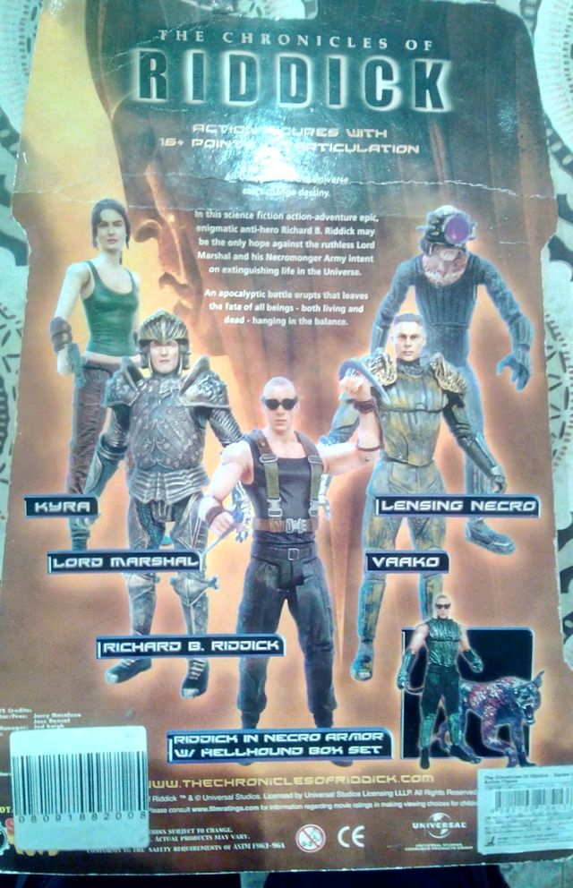 figura las clonicas de riddick,nueva,lensing