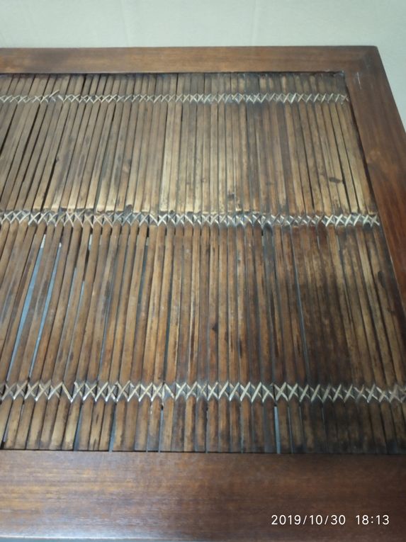 Mesa de juego teca 80x80x73 de segunda mano por 50 € en Benigánim en