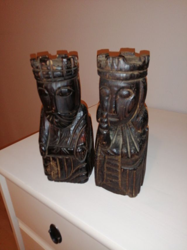 sujetalibros de madera