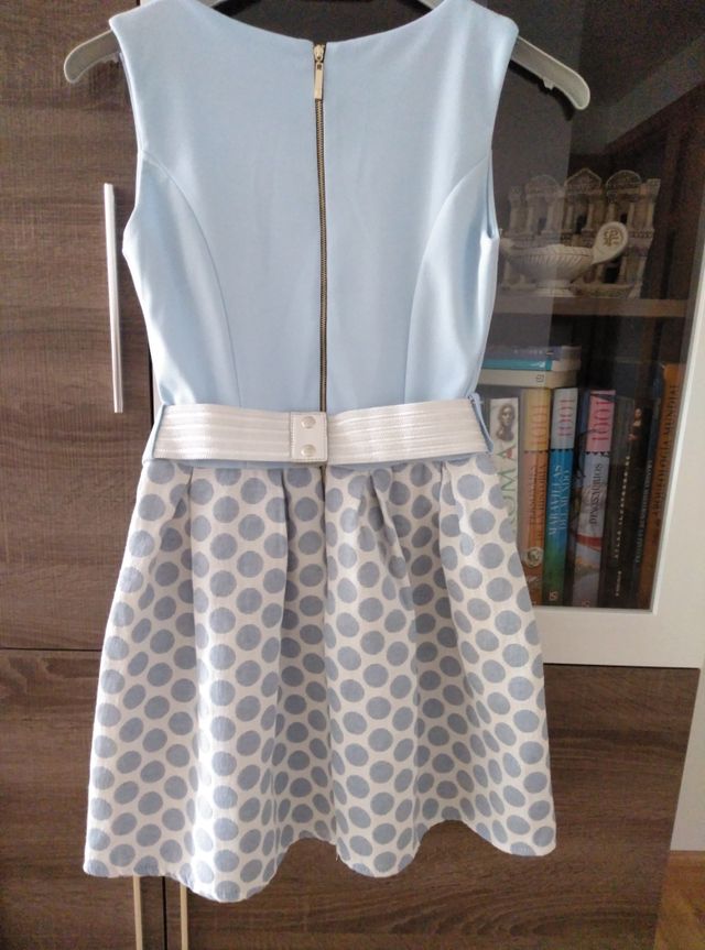 Vestido color azul cielo talla S