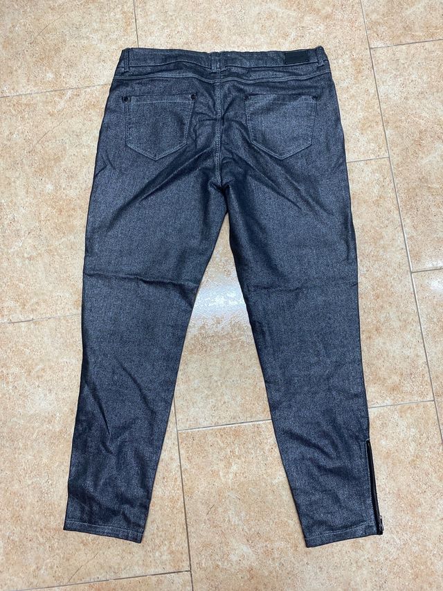 Pantalón vaquero Efecto brillante elástico 40