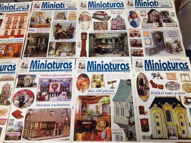 12 Revistas miniaturas muñecas 90-99