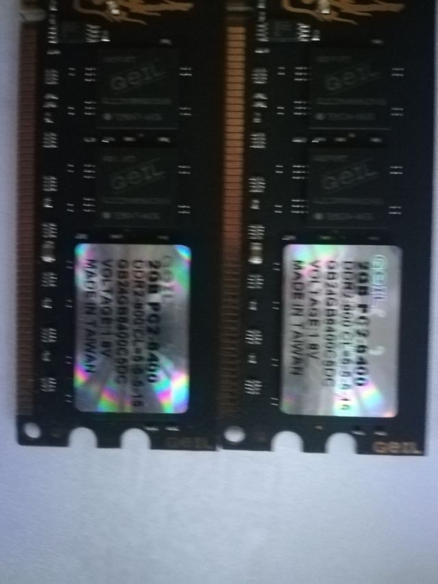 Memorias RAM Geil 2GBX2 DDR2 800 MHz pc sobremesa