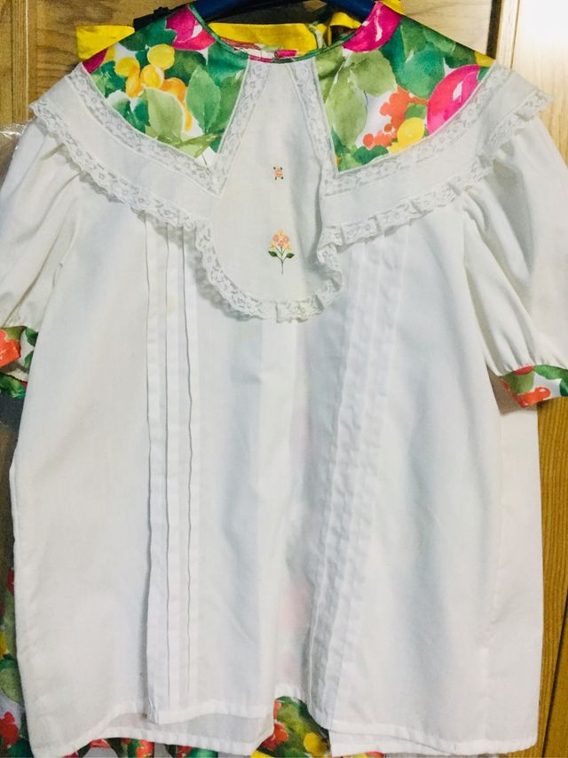 Conjunto falsa y blusa