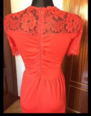 Vestido de fiesta talla 52\\/54 de segunda mano por 55 EUR en Colmenar Viejo  en WALLAPOP
