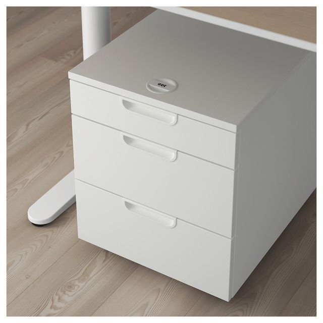 New Ikea Galant Drawer Unit On Castors White Second Hand For