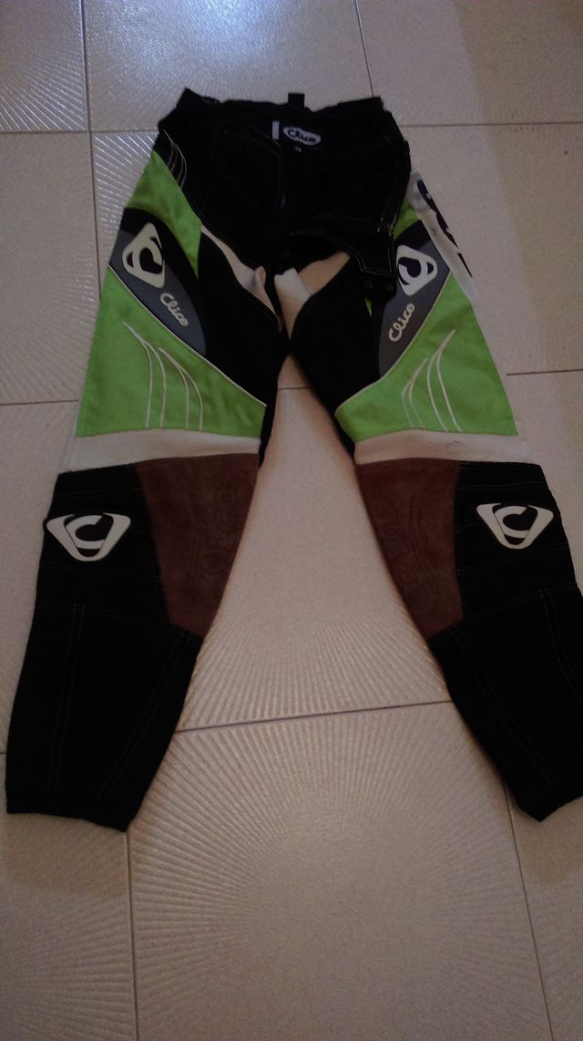 Pantalon moto enduro talla L 34 + guantes L