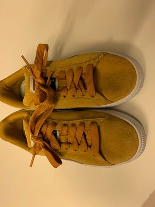 zapatillas puma color mostaza