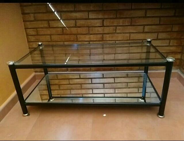 MESA DE CENTRO SALON DE CRISTAL.