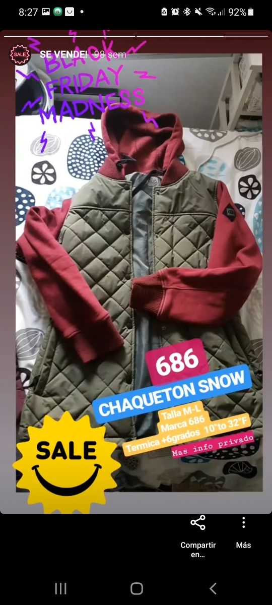 Chaqueta snowboard 686