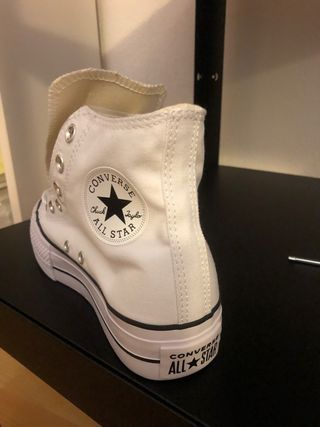 converse de bota blancas plataforma