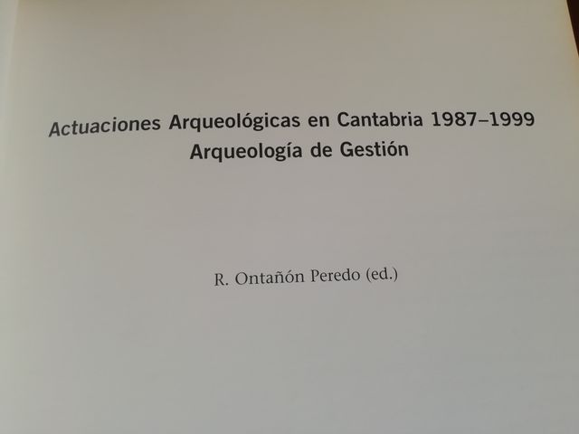 Actuaciones arquelogicas en Cantabria