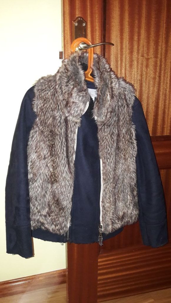 Cazadora y chaleco de pelo