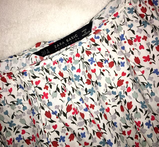 Top de flores Zara