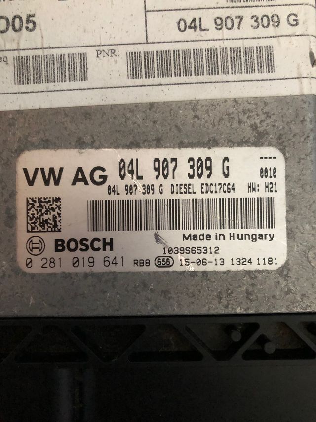 Centralita ecu motor scirocco del 2015