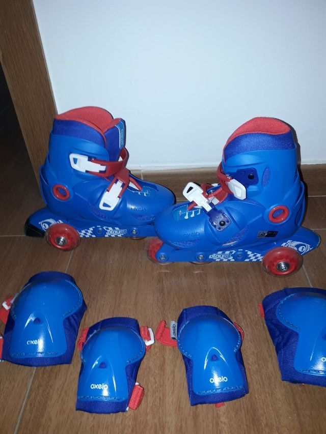 Patines en linea y protecciones