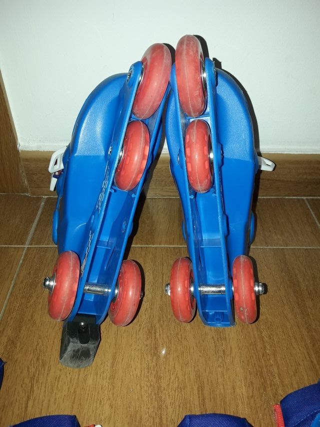 Patines en linea y protecciones