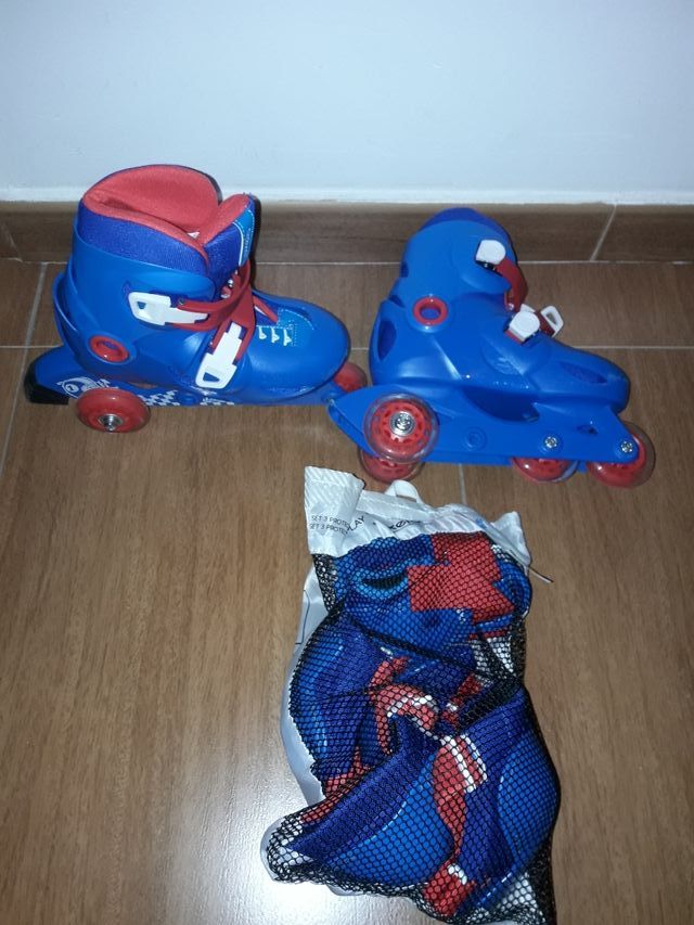 Patines en linea y protecciones