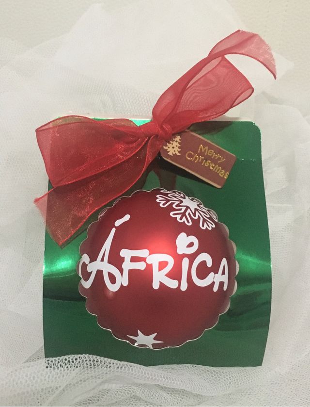 Bola de navidad personalizada