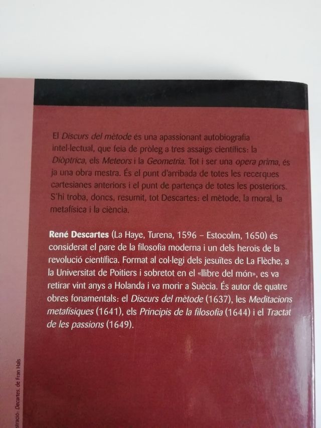 Llibre René Descartes