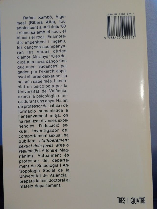 Llibre: "Sexualitat provisional"