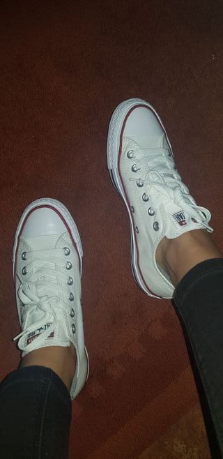 converse basicas blancas