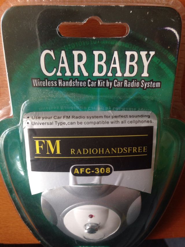 CAR BABY AFC308 FM RADIO HANDSFREE NUEVO!! de segunda mano por 15 EUR