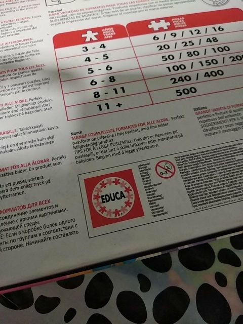 4 Puzzle progresivos infantiles Educa