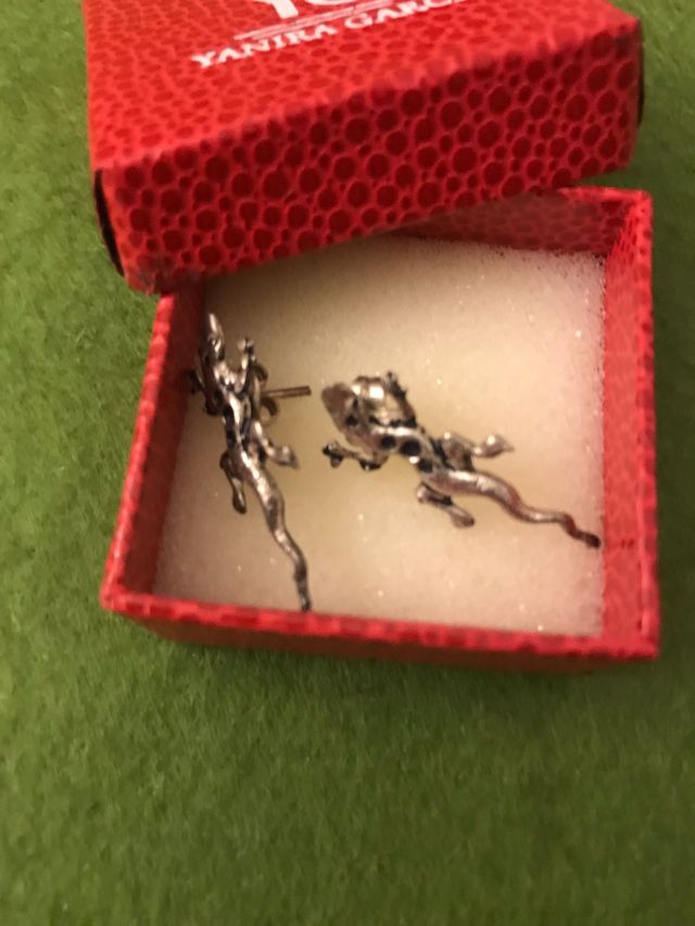 Pendientes plata lagartos
