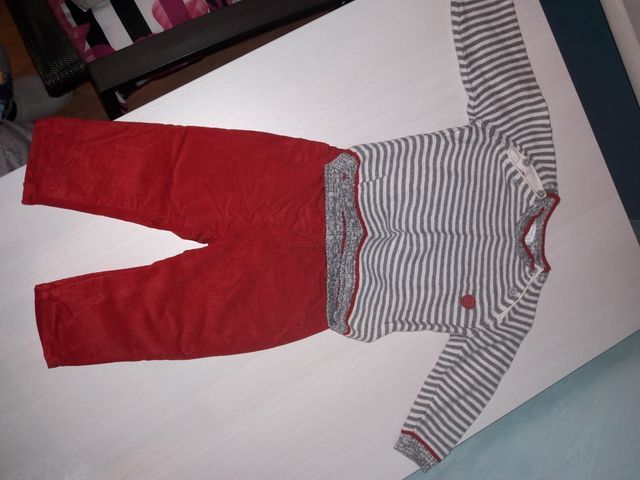 conjuntO MAYORAL pantalon Jersey 4 a 6 meses bebe