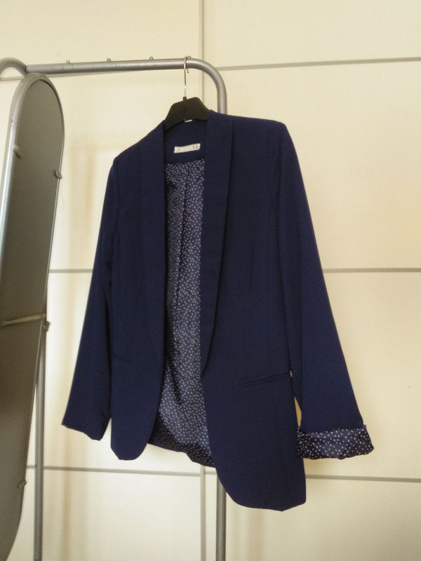 Blazer azul marino talla S