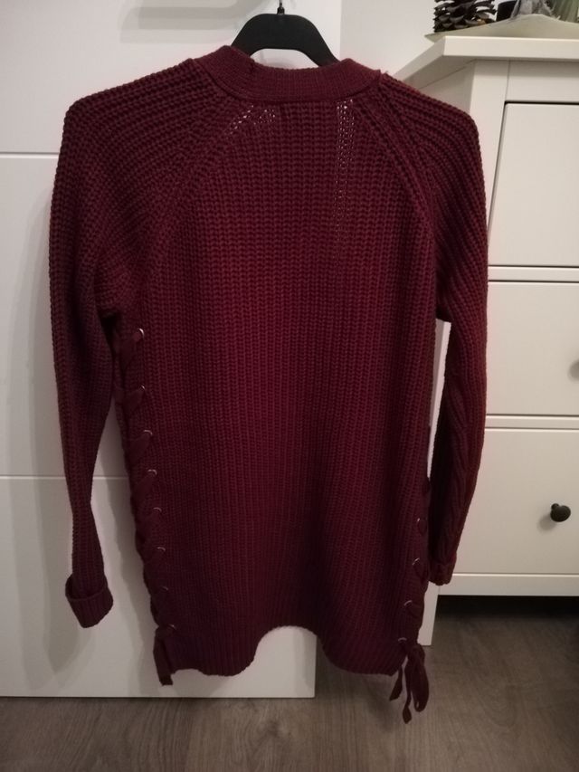 Chaqueta burdeos punto grueso NUEVA 