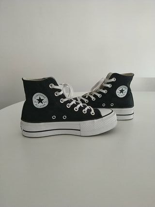 converse alta negra plataforma converse alta negra plataforma