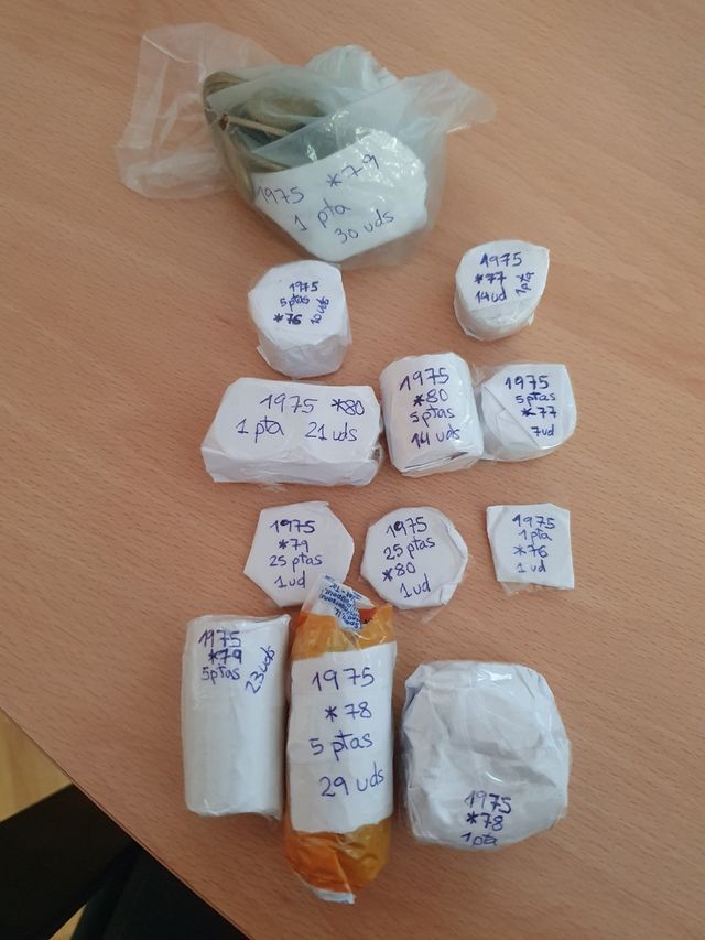 pesetas diversos años (1957-1989)