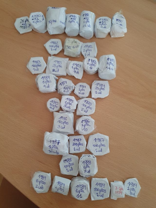 pesetas diversos años (1957-1989)