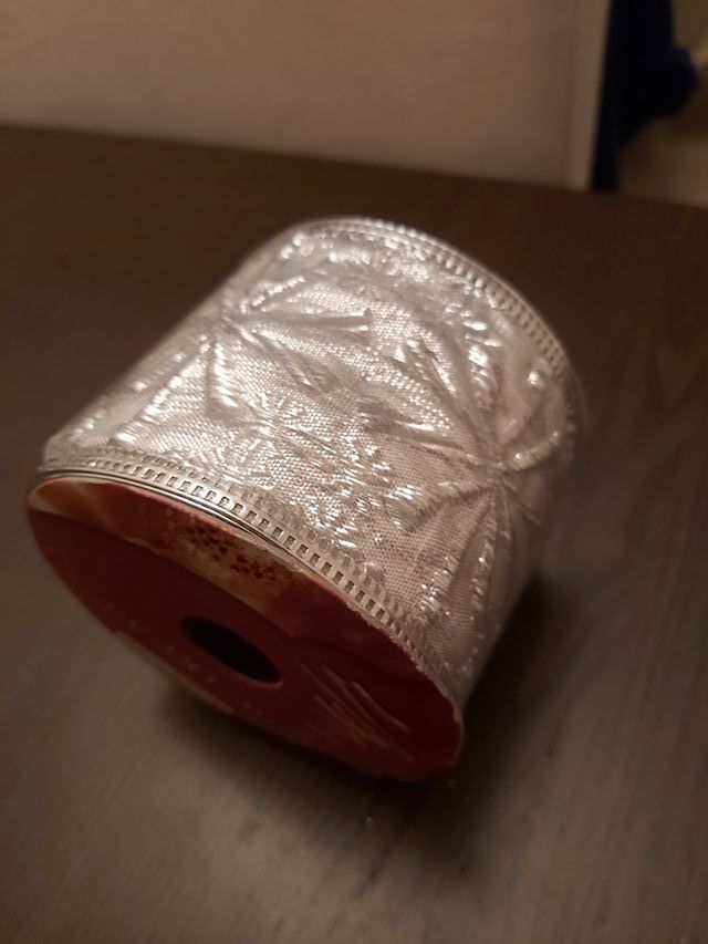 CINTA PLATEADA ADORNO FIESTA NUEVA