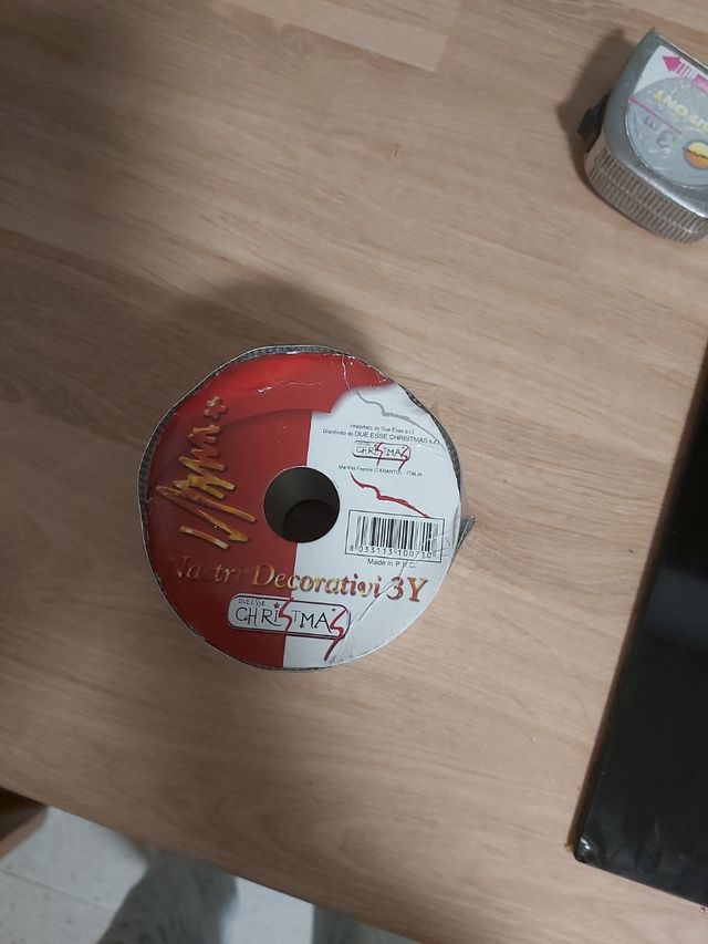 CINTA PLATEADA ADORNO FIESTA NUEVA