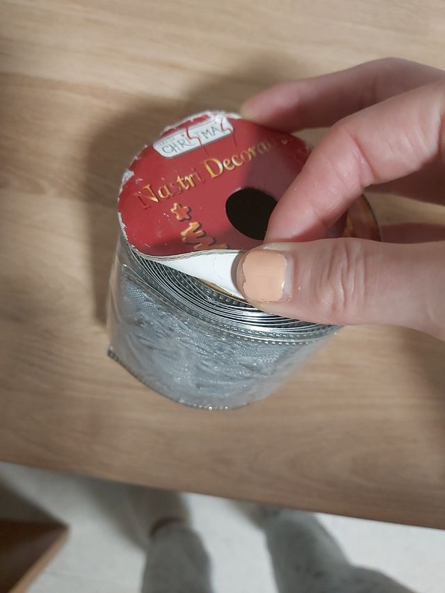 CINTA PLATEADA ADORNO FIESTA NUEVA