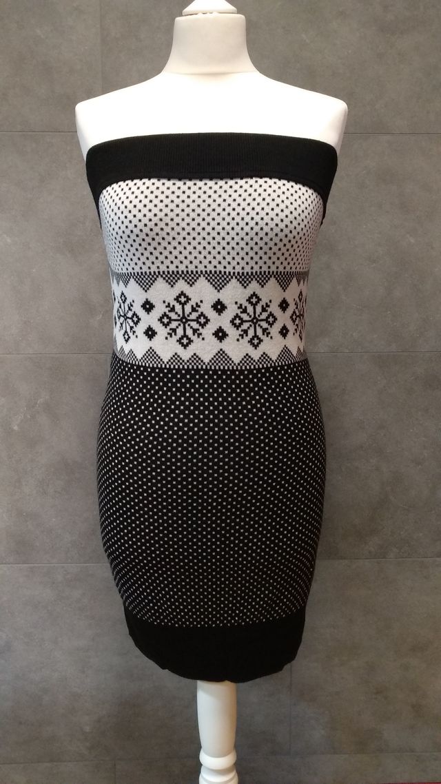 Vestido punto palabra de honor