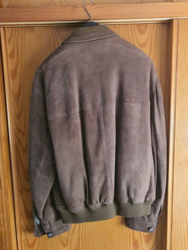 cazadora de ante marron