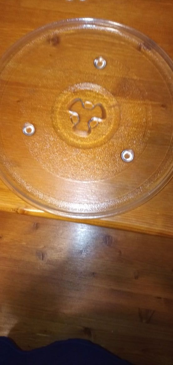 Plato cristal microondas.