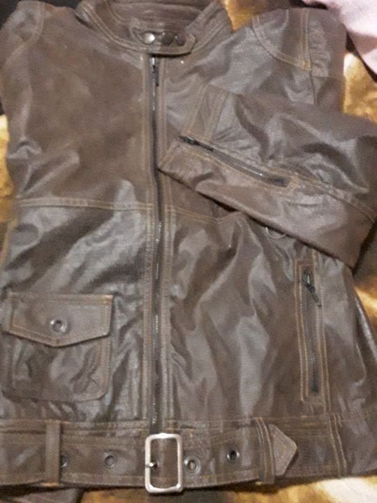 cazadora  marrón  unisex, T:46